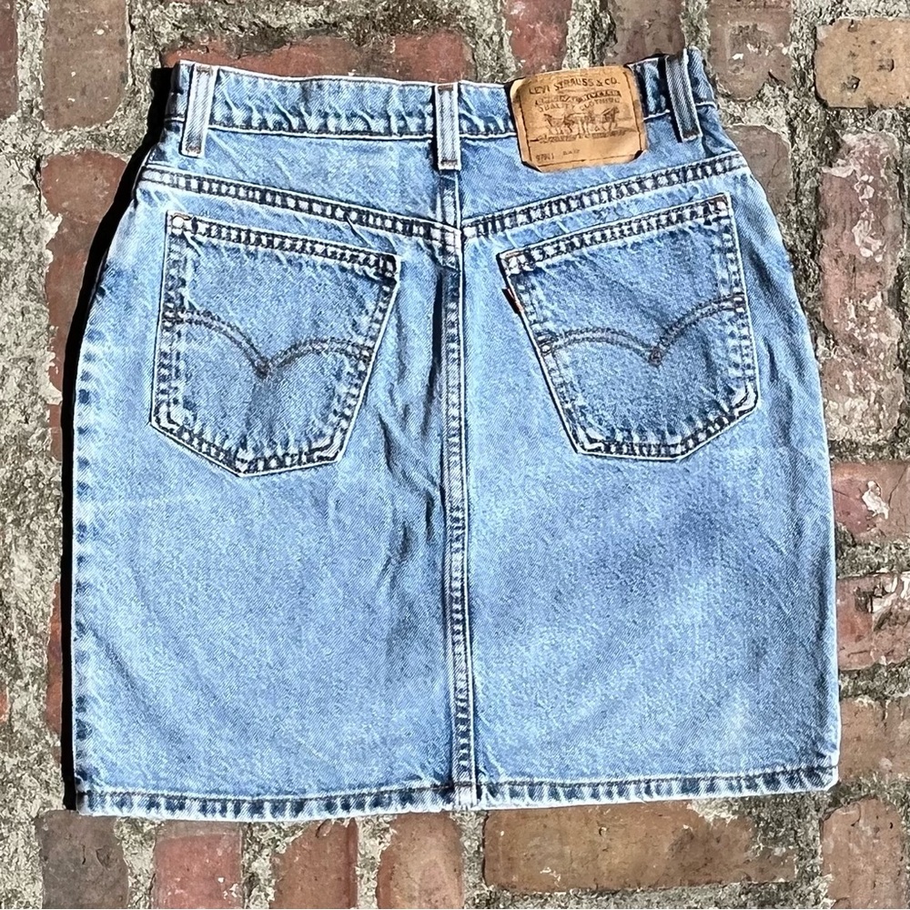 Classic Blue Denim Skirt